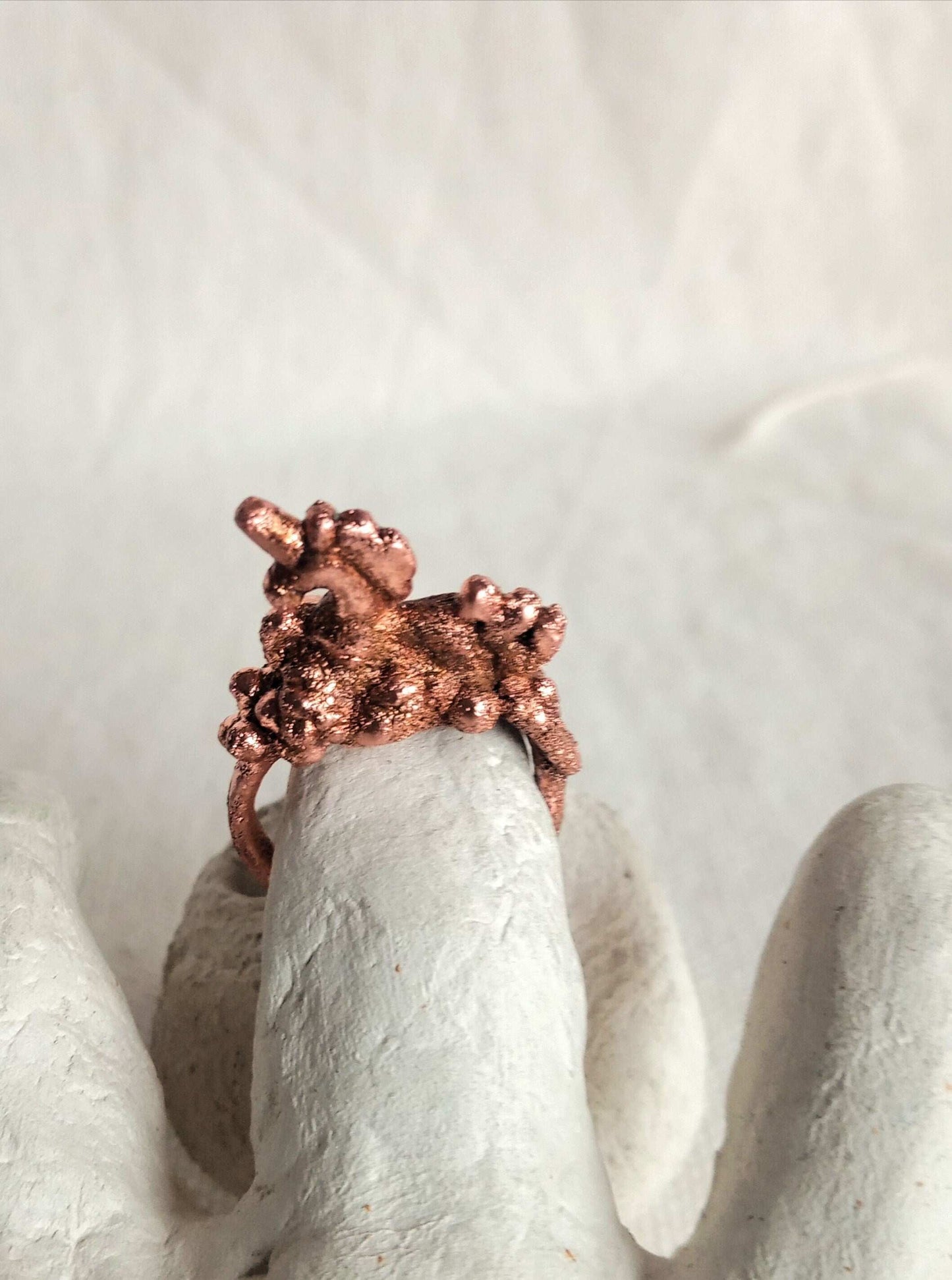 Bague T57 licorne fantastique cuivre électroformé