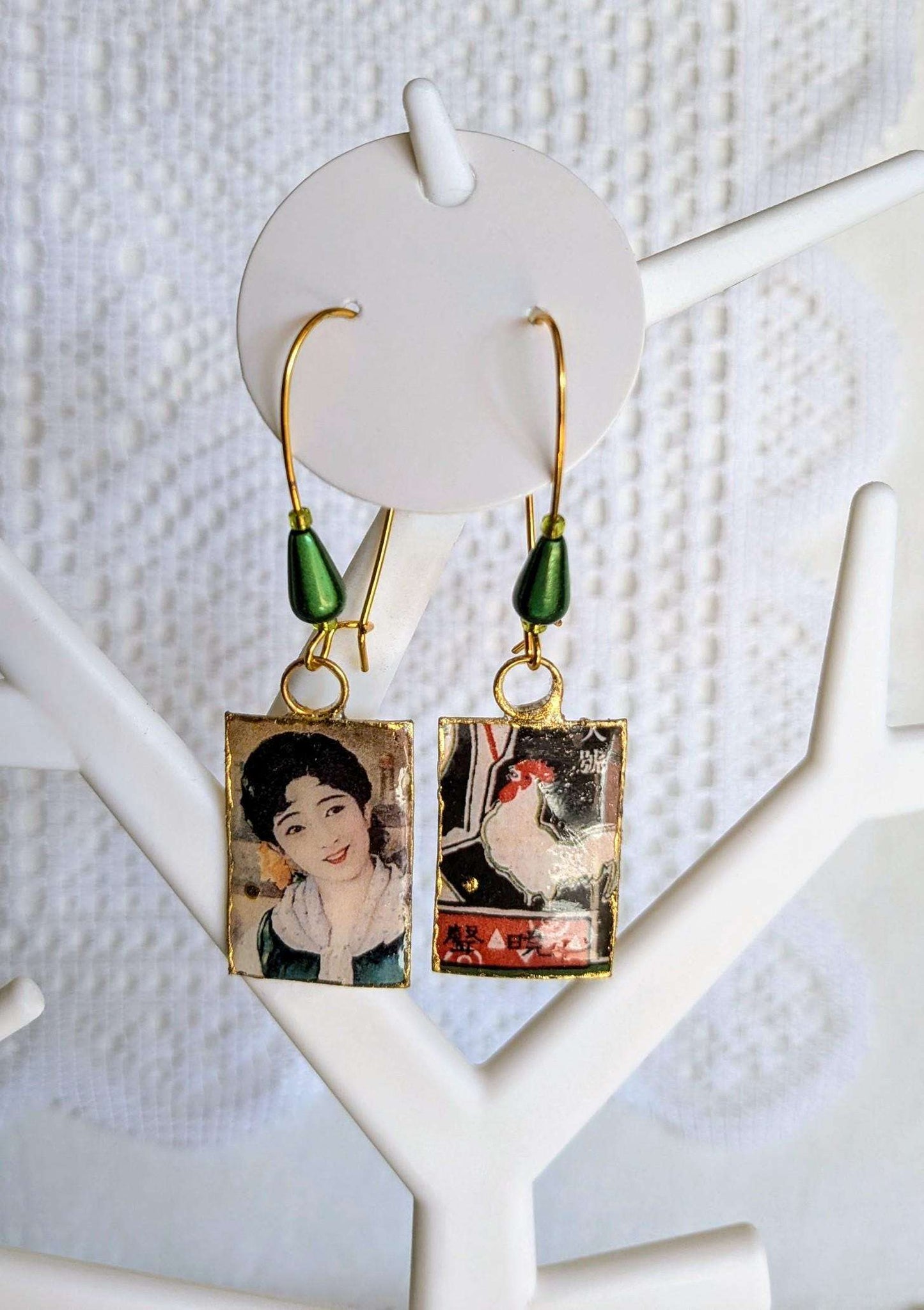 Boucles femme Japon Asie bohèmes fait main