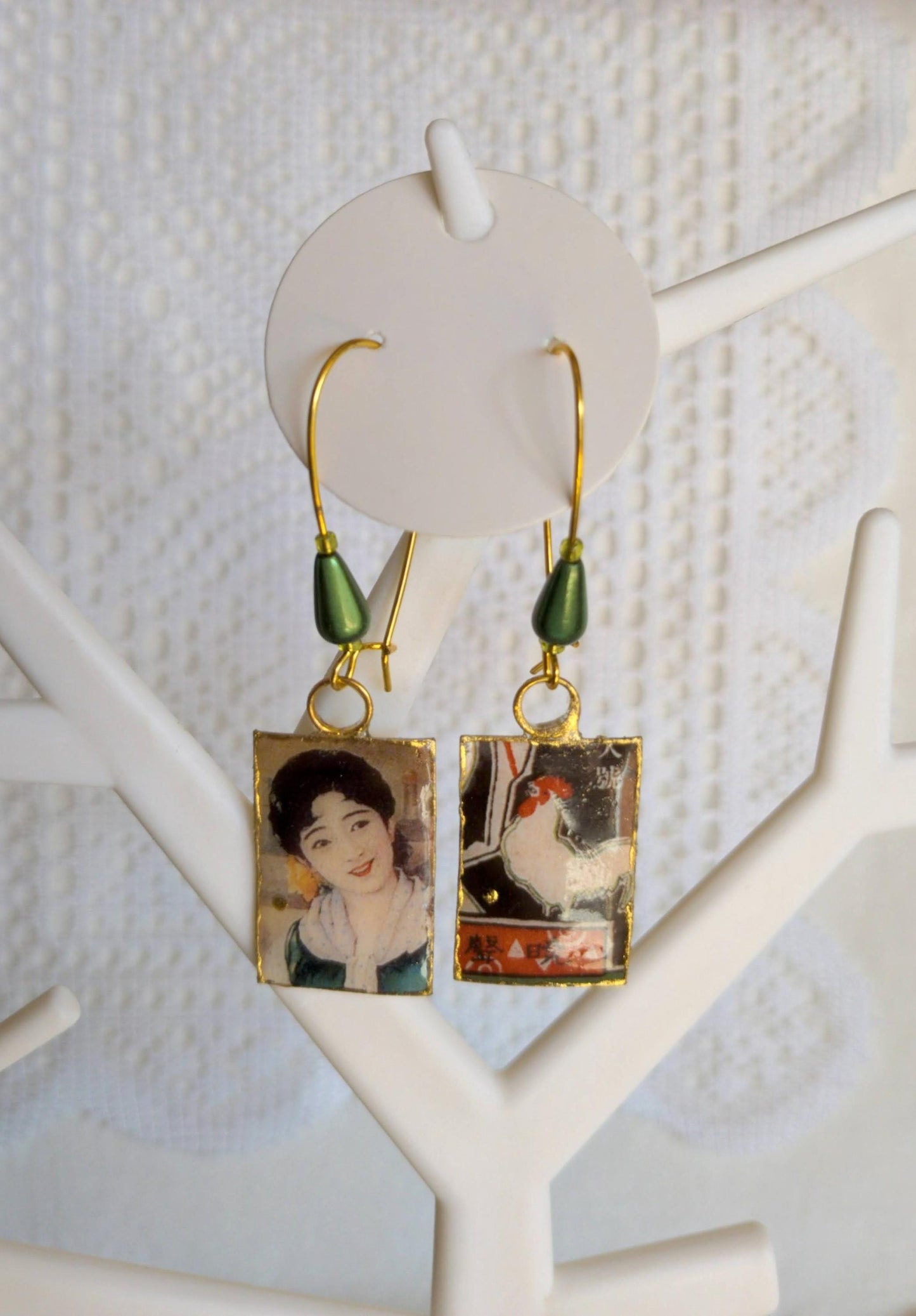 Boucles femme Japon Asie bohèmes fait main