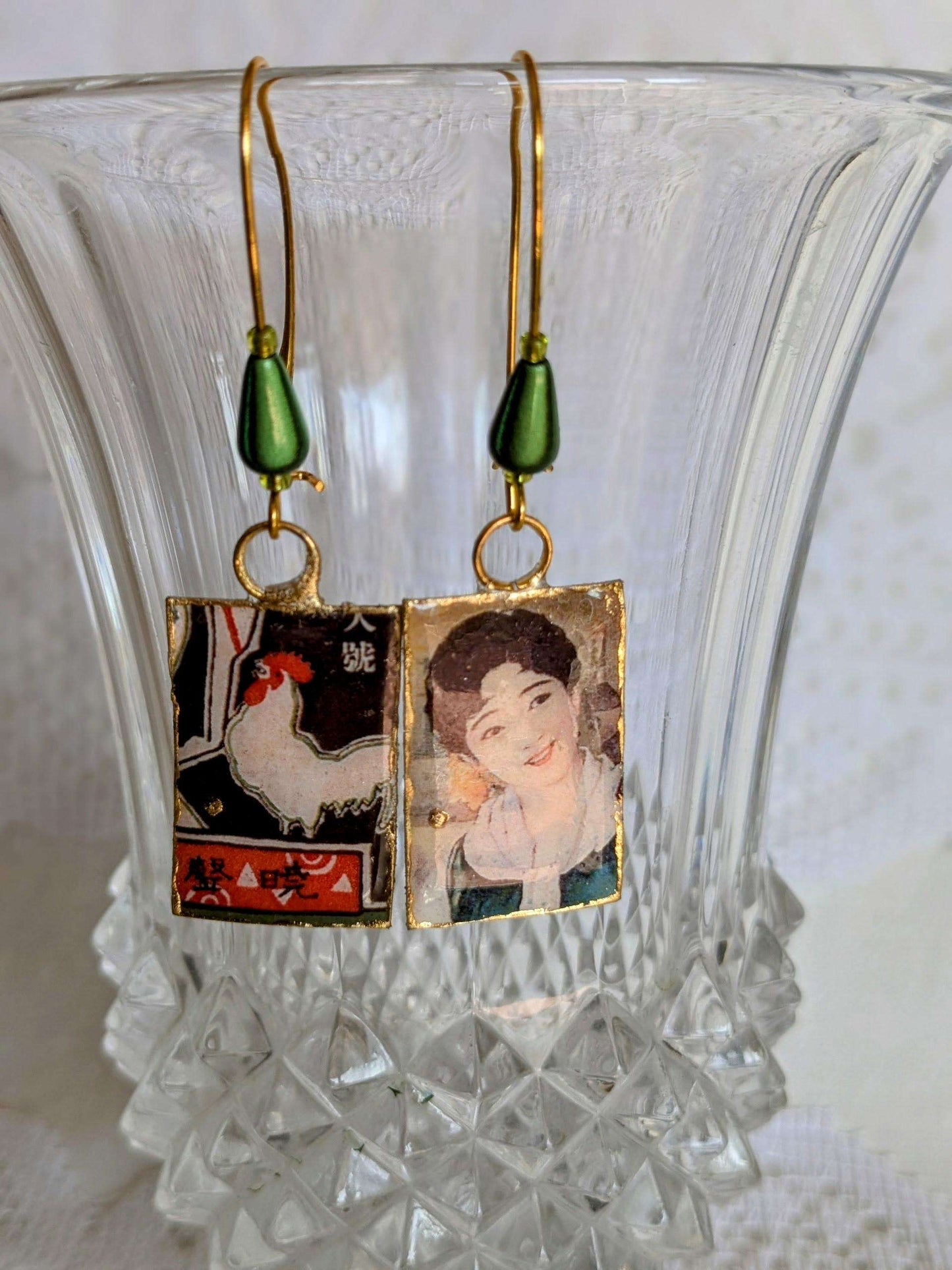 Boucles femme Japon Asie bohèmes fait main