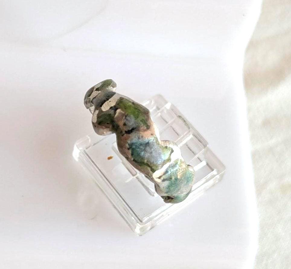 Bague anneau contemporain T61 étain massif