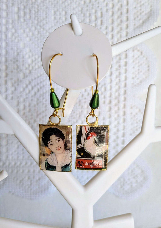 Boucles femme Japon Asie bohèmes fait main